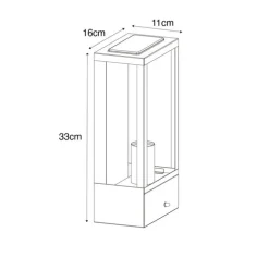 Buiten wandlamp zwart met goud schemersensor - Rotterdam