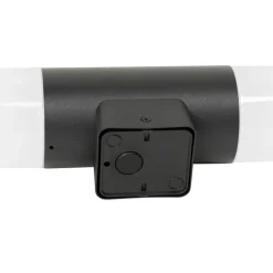 Buiten wandlamp zwart met opale kap 2-lichts IP44 - Odense