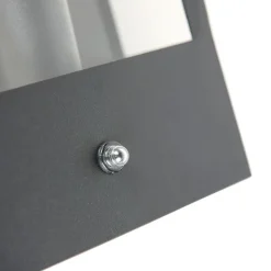 Buiten wandlamp zwart met schemersensor - Rotterdam