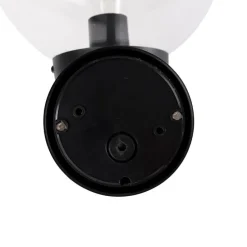 Buiten wandlamp zwart met kunststof IP44 RVS - Sfera