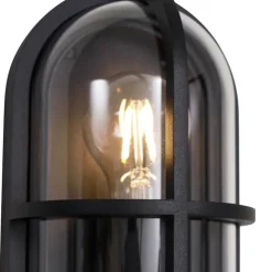 Buiten wandlamp zwart ovaal IP65 - Target