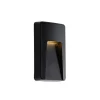 Buiten wandlamp zwart rechthoekig incl. LED IP65 - Gem