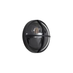 Buiten wandlamp zwart rond IP65 - Target