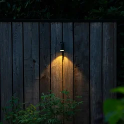 Buiten wandlamp zwart RVS GU10 50mm IP44 - Solo