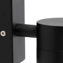 Buiten wandlamp zwart RVS GU10 50mm IP44 - Solo