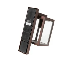 Buiten wandlantaarn roestbruin IP44 met schemersensor - Charlois