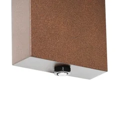 Buiten wandlantaarn roestbruin IP44 met schemersensor - Charlois