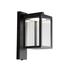 Buiten wandlantaarn zwart incl. LED en schemersensor - Ferdinand