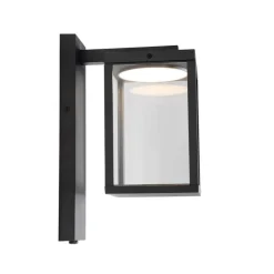 Buiten wandlantaarn zwart incl. LED en schemersensor - Ferdinand