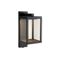 Buiten wandlantaarn zwart incl. LED en schemersensor - Ferdinand