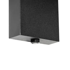 Buiten wandlantaarn zwart IP44 met schemersensor - Charlois