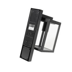 Buiten wandlantaarn zwart met bewegingssensor IP44 - Charlois