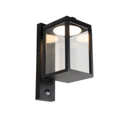 Buiten wandlantaarn zwart incl. LED bewegingssensor - Ferdinand