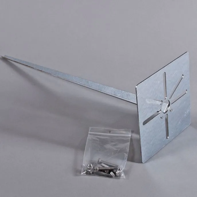 Buitenlamp 30 cm grijs met grondpin en kabelmof - Denmark