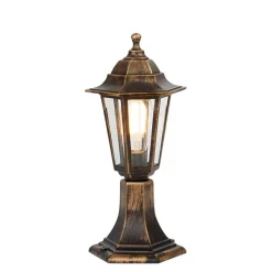 Buitenlamp antiek goud 42 cm IP44 - New Haven