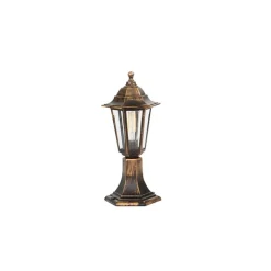 Buitenlamp antiek goud 42 cm IP44 - New Haven