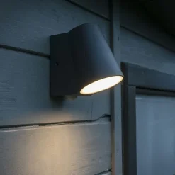 Buitenlamp antraciet met bewegingssensor incl. LED - Uma