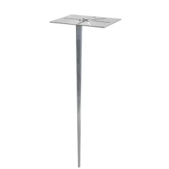 Buitenlamp donkergrijs met grondpin en kabelmof 80cm IP44 - Baleno