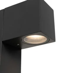 Buitenlamp donkergrijs met grondpin en kabelmof 80cm IP44 - Baleno