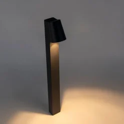 Buitenlamp donkergrijs met grondpin en kabelmof 60cm incl. LED IP44 - Uma