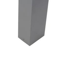 Buitenlamp donkergrijs met grondpin en kabelmof 60cm incl. LED IP44 - Uma