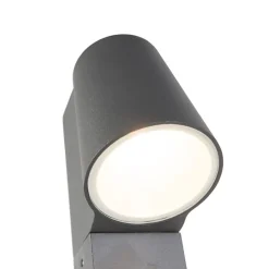 Buitenlamp donkergrijs met grondpin en kabelmof 60cm incl. LED IP44 - Uma