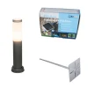 Buitenlamp paal antraciet 45 cm IP44 - Rox met grondpin en kabelmof
