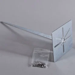 Buitenlamp paal antraciet 45 cm IP44 - Rox met grondpin en kabelmof