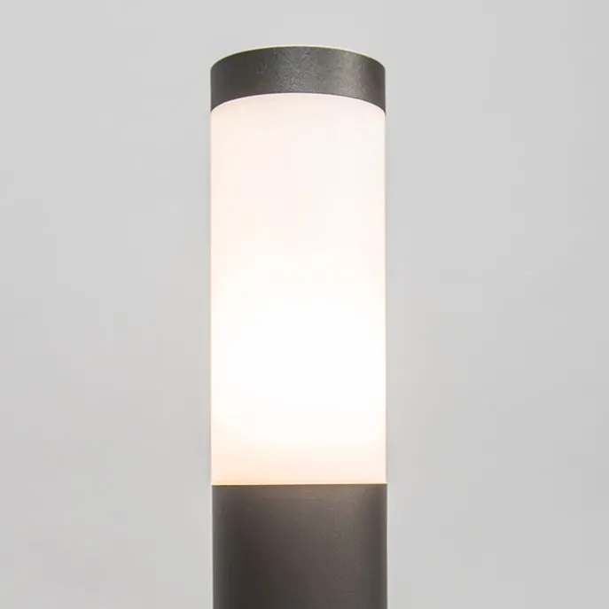 Buitenlamp paal antraciet 45 cm IP44 - Rox met grondpin en kabelmof