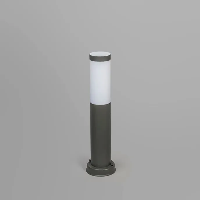 Buitenlamp paal antraciet 45 cm IP44 - Rox met grondpin en kabelmof
