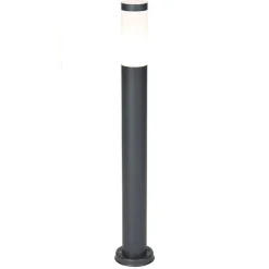 Buitenlamp paal antraciet met opaal 80 cm IP44 - Rox