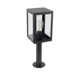 Buitenlamp paal grijs 50 cm IP44 - Sutton