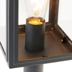 Buitenlamp paal grijs 50 cm IP44 - Sutton