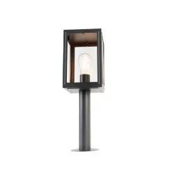 Buitenlamp paal grijs 50 cm IP44 - Sutton