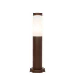 Buitenlamp paal roestbruin met opaal 45 cm IP44 - Rox