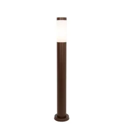 Buitenlamp paal roestbruin met opaal 80 cm IP44 - Rox