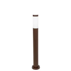 Buitenlamp paal roestbruin met opaal 80 cm IP44 - Rox