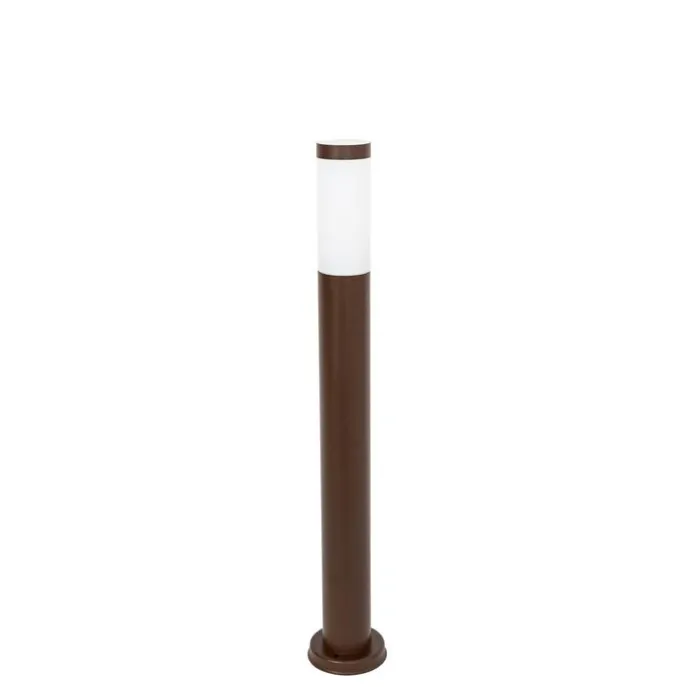Buitenlamp paal roestbruin met opaal 80 cm IP44 - Rox