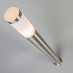Buitenlamp paal staal 110 cm IP44 - Rox met grondpin en kabelmof