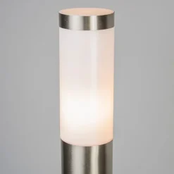 Buitenlamp paal staal 110 cm IP44 - Rox met grondpin en kabelmof