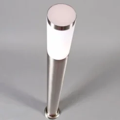 Buitenlamp paal staal 110 cm IP44 - Rox met grondpin en kabelmof