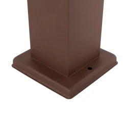 Buitenlamp roestbruin met grondpin en kabelmof 80cm incl. stopcontact IP44 - Malios