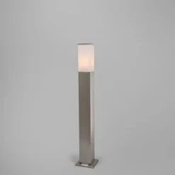 Buitenlamp staal 80cm IP44 - Malios met grondpin en kabelmof