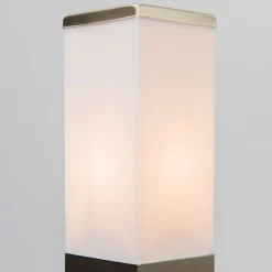 Buitenlamp staal 45cm IP44 - Malios met grondpin en kabelmof