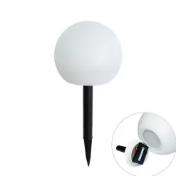 Buitenlamp wit 20 cm incl. LED IP44 solar RGBW - Ludger