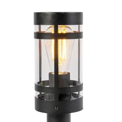 Buitenlamp zwart met grondpin en kabelmof 50cm IP44 - Gleam