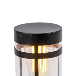 Buitenlamp zwart met grondpin en kabelmof 50cm IP44 - Gleam