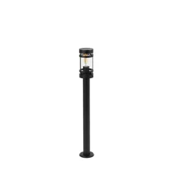 Buitenlamp zwart met grondpin en kabelmof 80cm IP44 - Gleam