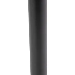 Buitenlamp zwart met grondpin en kabelmof 80cm IP44 - Gleam
