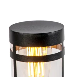 Buitenlamp zwart met grondpin en kabelmof 80cm IP44 - Gleam